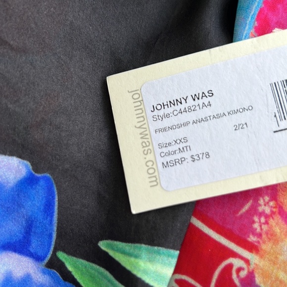 JOHNNY WAS  reversible kimono BN w tags - Picture 4 of 5